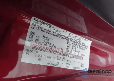 2014 Ford Focus Se из США, поврежденный, VIN 1FADP3F2XEL353154